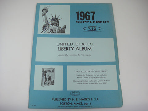 Harris Liberty Album Supplement United States 1967 #446
