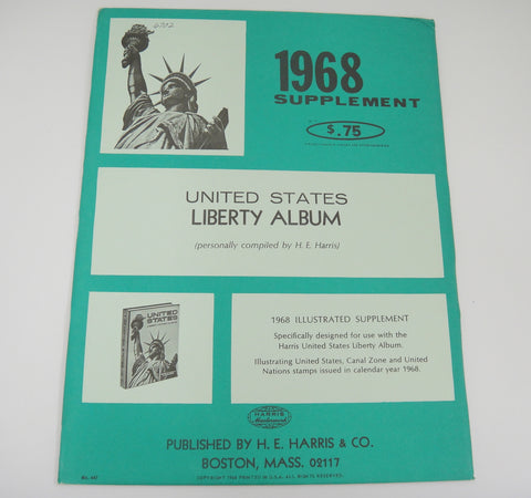 Harris Liberty Album Supplement United States U.N. Canal Zone 1968 #447
