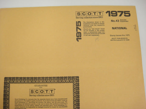 Scott 1975 National Supplement 43 United States 100S075