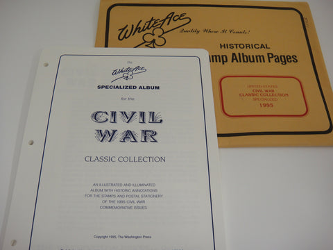 White Ace 1995 Civil War Classic Collection Specialized Supplement Pages NOS