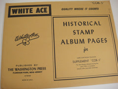 White Ace 1982 USPS Marginal Copyright Blocks Supplement COB-5 NOS