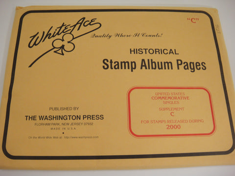 White Ace 2000 United States Commemorative Singles Simplified Supplement C NOS