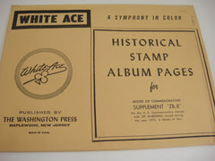 White Ace 1972 Mister Zip Commemorative Blocks of 4 Stamp Supplement ZB-8 NOS