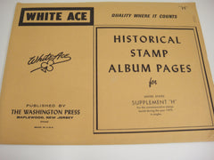 White Ace 1979 United States Commemorative Singles Stamp Supplement H