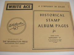 White Ace 1960 United States Commemorative Singles Supplement O NOS