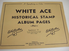 White Ace 1953 United States Commemorative Singles Stamp Supplement H NOS