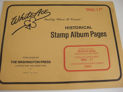 White Ace 1993 US Regular Issue Singles & Coil Pairs Complete Supplement  RSC-17 NOS