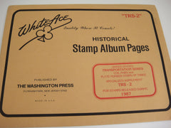 White Ace 1987 US Transportation Series Coil Pairs & Plate Number Strips of 3 TRS-2