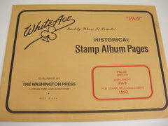 White Ace 1992 Palau Stamp Singles Supplement PA-9  NOS