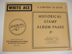 White Ace 1972 Commemorative Mail Early Singles Supplement ME-4 NOS