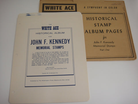 White Ace John F. Kennedy Memorial Stamps Part One Foreign NOS