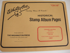 White Ace 1987 Channel Islands Stamp Singles Album Supplement CH-16 NOS