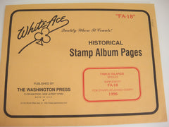 White Ace 1996 Faroe Islands Stamp Singles Album Supplement FA-18 NOS