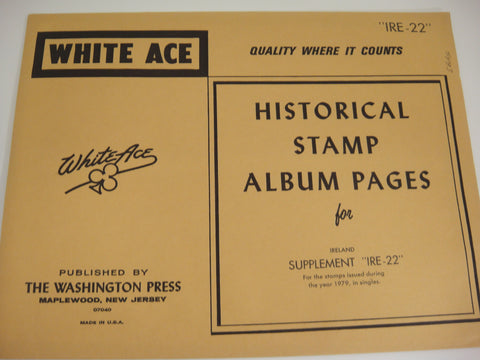 White Ace 1979 Ireland Stamp Singles Supplement IRE-22 NOS