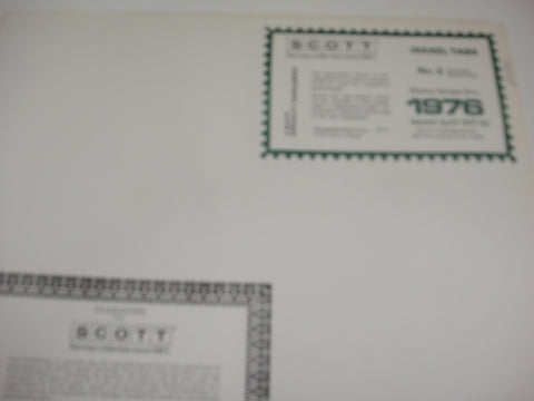 Scott 1976 Israel Tabs Specialty Stamp Supplement 3 501S076 NOS
