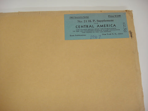 Scott 1967 Central America Specialty Stamp Supplement 21 NOS