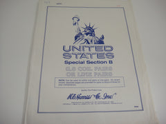 Harris 1908-1985 US Special Section B Coil or Line Pairs Stamp Supplement NOS