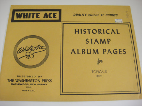 White Ace 12 Blank Topical Pages Ships On Stamps United States NOS