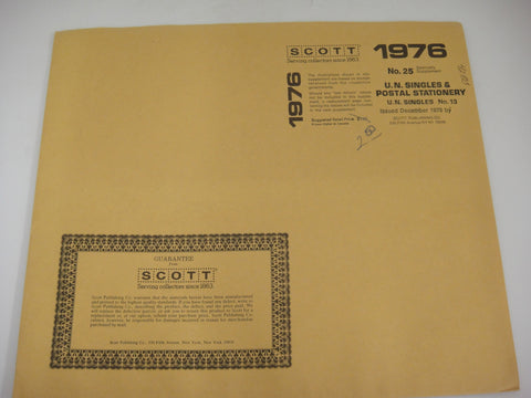 Scott Singles & Postal Stationery Supplement 23 United Nations 1976 551S076