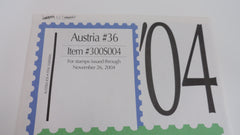Scott 2004 Austria Specialty Stamp Supplement 36 300S004