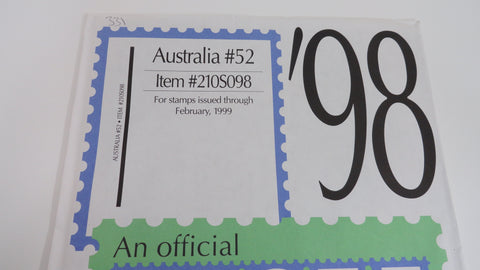 Scott 1998 Australia Specialty Stamp Supplement 52 210S098