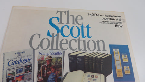 Scott 1987 Austria Specialty Stamp Supplement 19 300S087