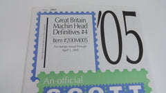Scott 2005 Great Britain Machin Head Definitives Stamp Supplement 4 200M005