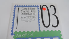 Scott 2003 Great Britain Machin Head Definitives Stamp Supplement 3 200M003 NOS