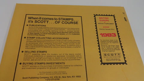 Scott 1983 British Europe Specialty Stamp Supplement 5 British 203S083