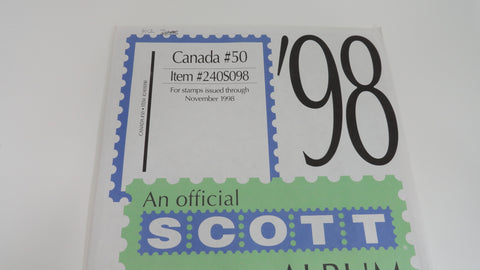 Scott 1998 Canada Specialty Stamp Supplement 50 240S098 NOS