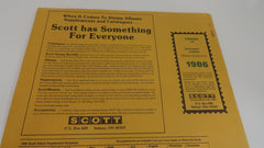 Scott 1986 Canada Specialty Stamp Supplement 38 240S086