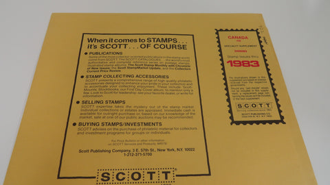 Scott 1983 Canada Specialty Stamp Supplement 35 240S083
