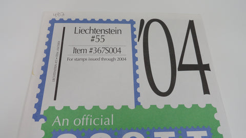 Scott 2004 Liechtenstein Specialty Stamp Supplement 55 367S004