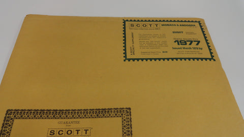 Scott 1977 Monaco and French Andorra Specialty Supplement 28 333S077 NOS