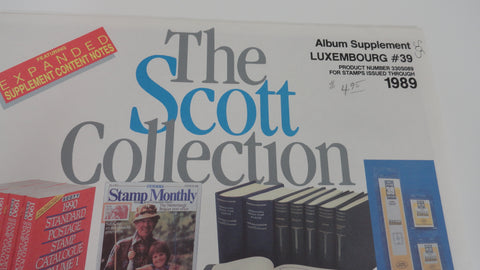 Scott 1989 Luxembourg Specialty Supplement 39 330S089 NOS