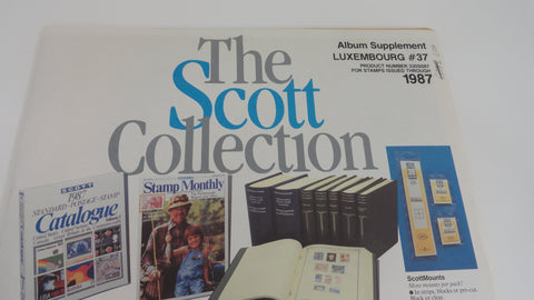 Scott 1987 LuxembourgSpecialty Supplement 37 330S087 NOS