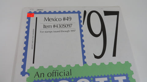 Scott 1997 Mexico Specialty Stamp Album Supplement 49 430S097 NOS