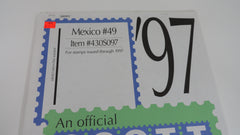 Scott 1997 Mexico Specialty Stamp Album Supplement 49 430S097 NOS