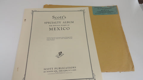 Scott 1967 Mexico Specialty Stamp Album Supplement 21 NOS
