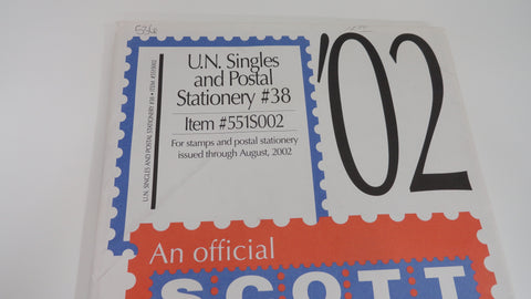 Scott 2002 UN Singles and Postal Stationery Supplement 38 United Nations 551S002