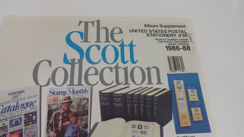 Scott 1986-88 United States Postal Stationery Stamp Supplement 50 105S088