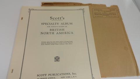 Scott 1960 Edition British North America Specialty Supplement 16 NOS