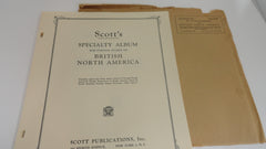 Scott 1960 Edition British North America Specialty Supplement 16 NOS
