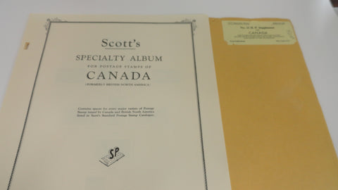 Scott 1969 Canada Specialty Supplement Supplement 21 NOS