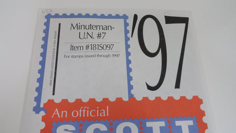 Scott 1997 UN Minuteman Stamp Supplement 7 United Nations 181S097 NOS