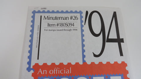Scott 1994 US Minuteman Stamp Supplement 26 United States 180S094