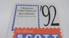 Scott 1992 UN Minuteman Stamp Supplement 2 United Nations 181S092