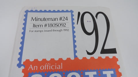 Scott 1992 US Minuteman Stamp Supplement 24 United States 180S092
