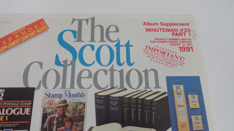 Scott 1991 US Minuteman Stamp Supplement 23 Part 1 United States 180S191 NOS