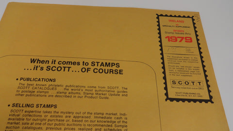 Scott 1979 Ireland Specialty Stamp Album Supplement 2 201S079 NOS